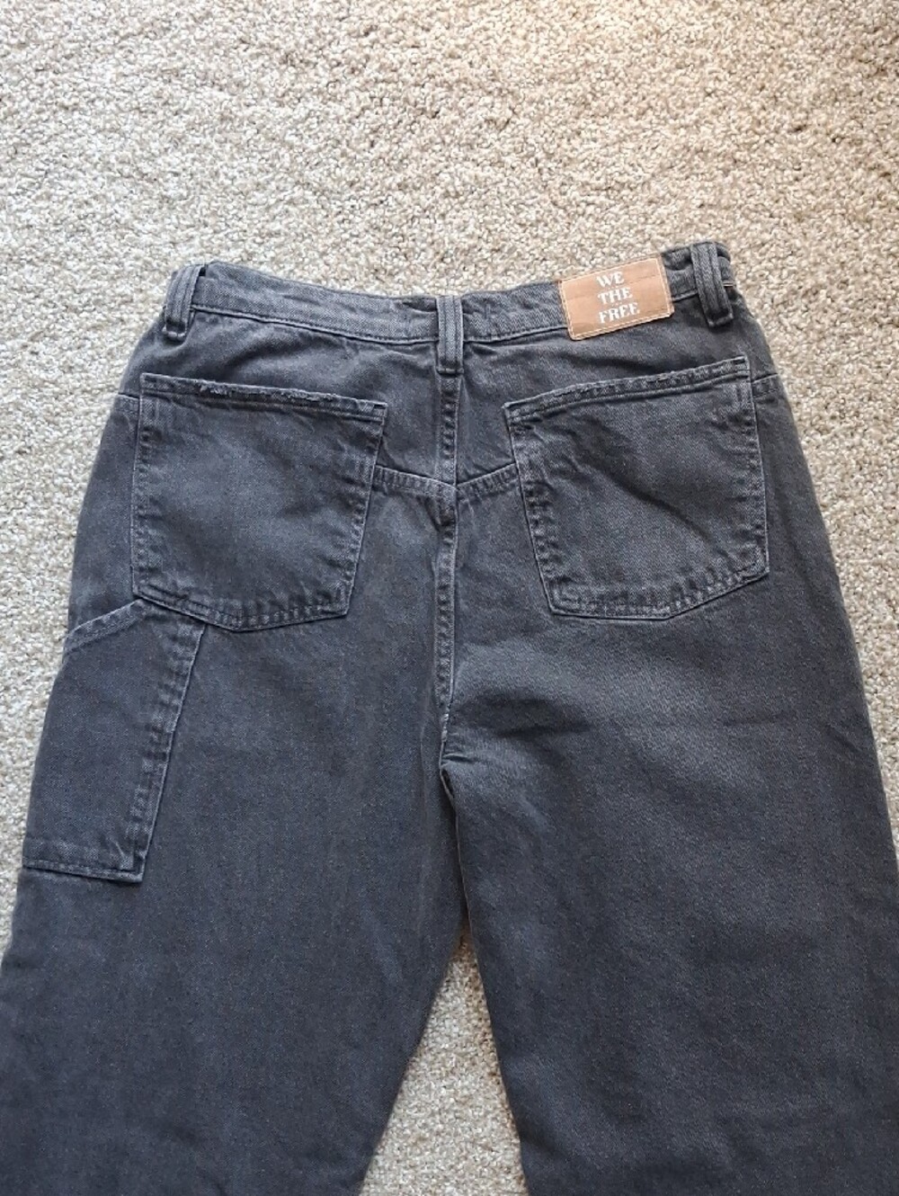 We The Free Women's Straight Leg Jeans in Washed Charcoal - Picture 7 of 10